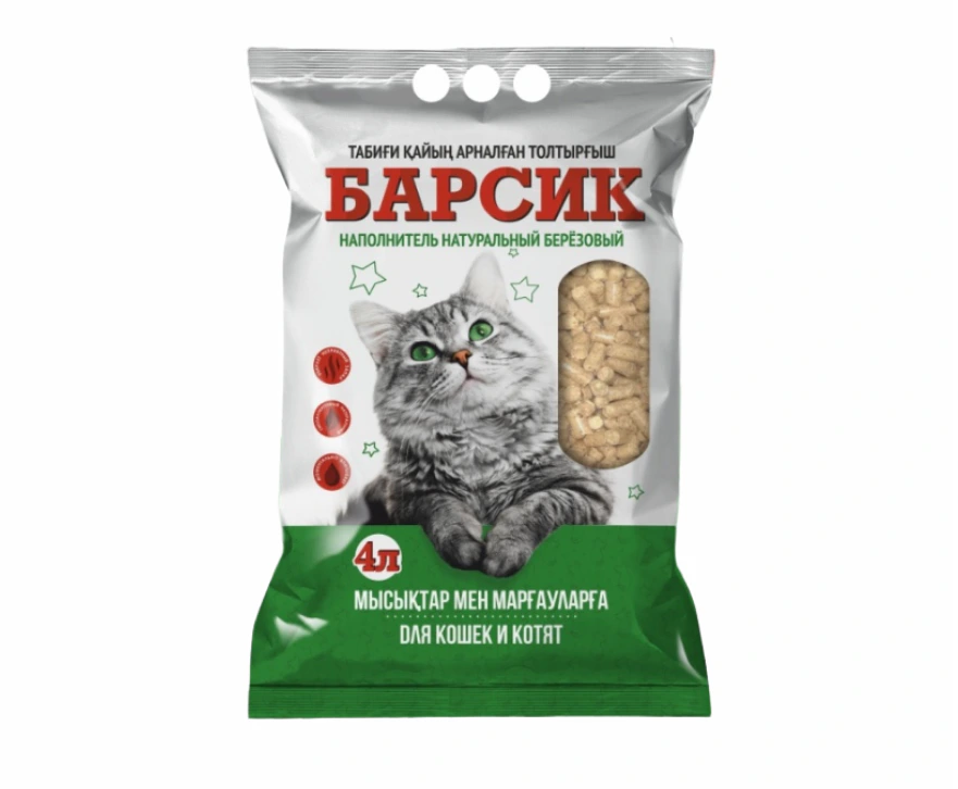 Кошачий наполнитель "Барсик"(Премиум)4л(1/15)