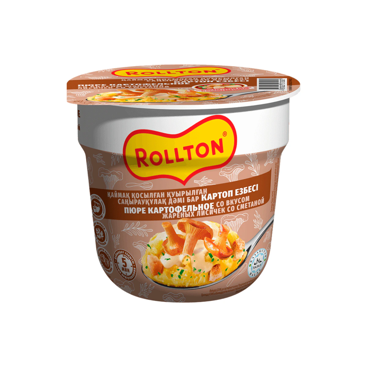 Пюре картофельное со вкусом жареных лисичек со сметаной, 40 г
