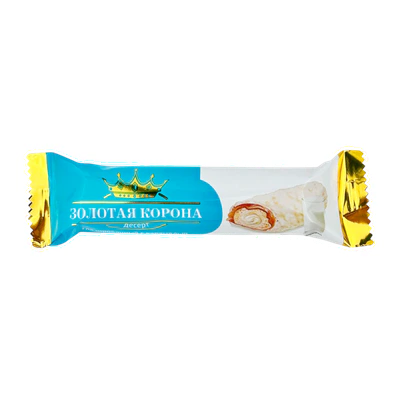 ЗОЛОТАЯ КОРОНА®. Десерт глазированный с карамелью, молоком и криспи вал 1,5