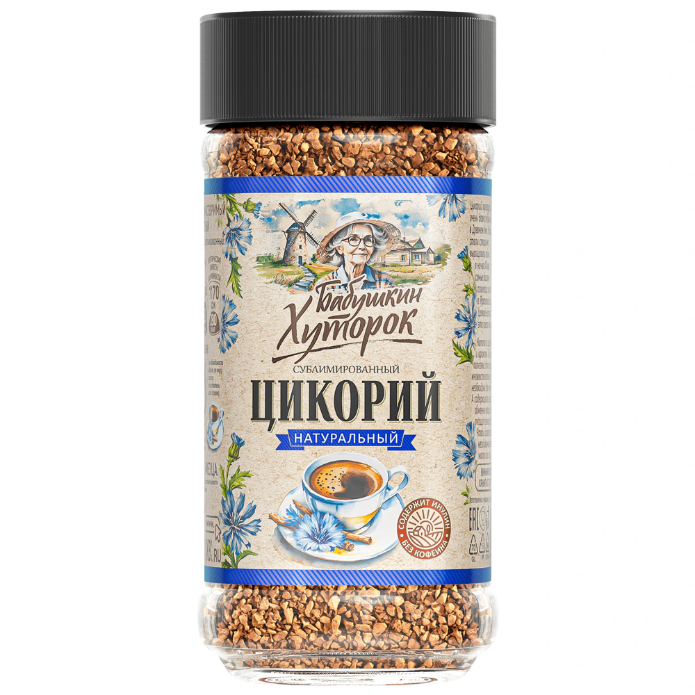 Цикорий натур раств.сублим 100 гр. (ст/б)(12)