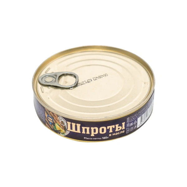 Шпроты в масле.ЕО.160г/36.тм."AINA MARE"