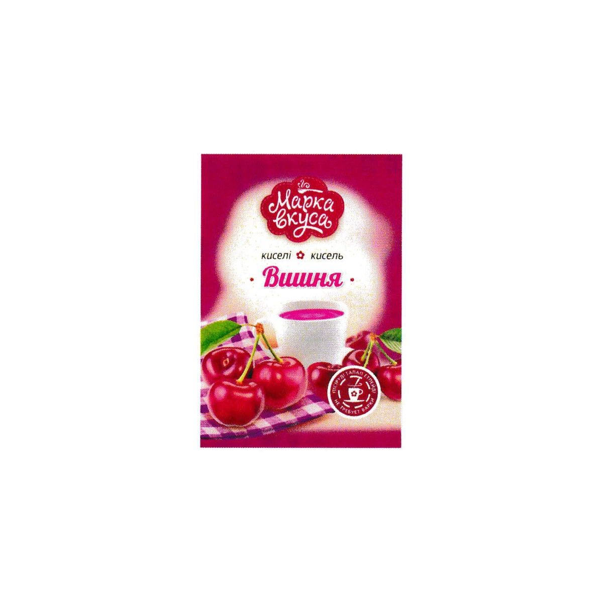 "Марка Вкуса" Кисель вишня 90 гр 60 шт