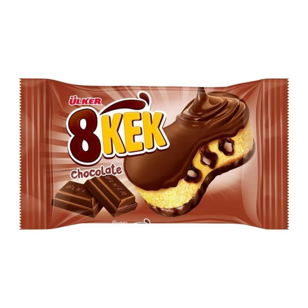 Dankek 8 Cake Dark Choco 55grx1x24,Glaze with Dark Choco Sauce,00656-06