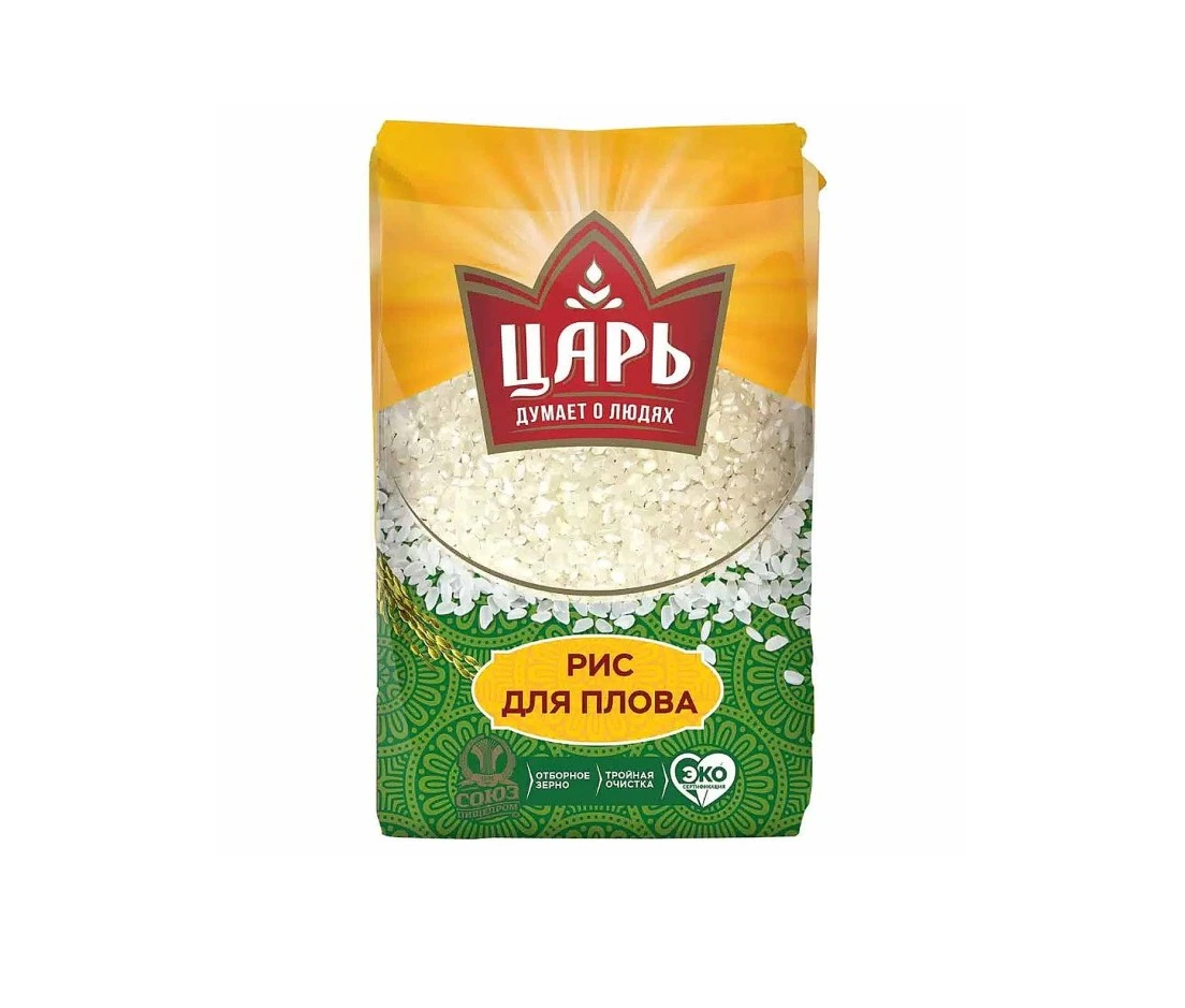 Крупа рис для плова "Царь" обн -6пак 800г -4,8кг
