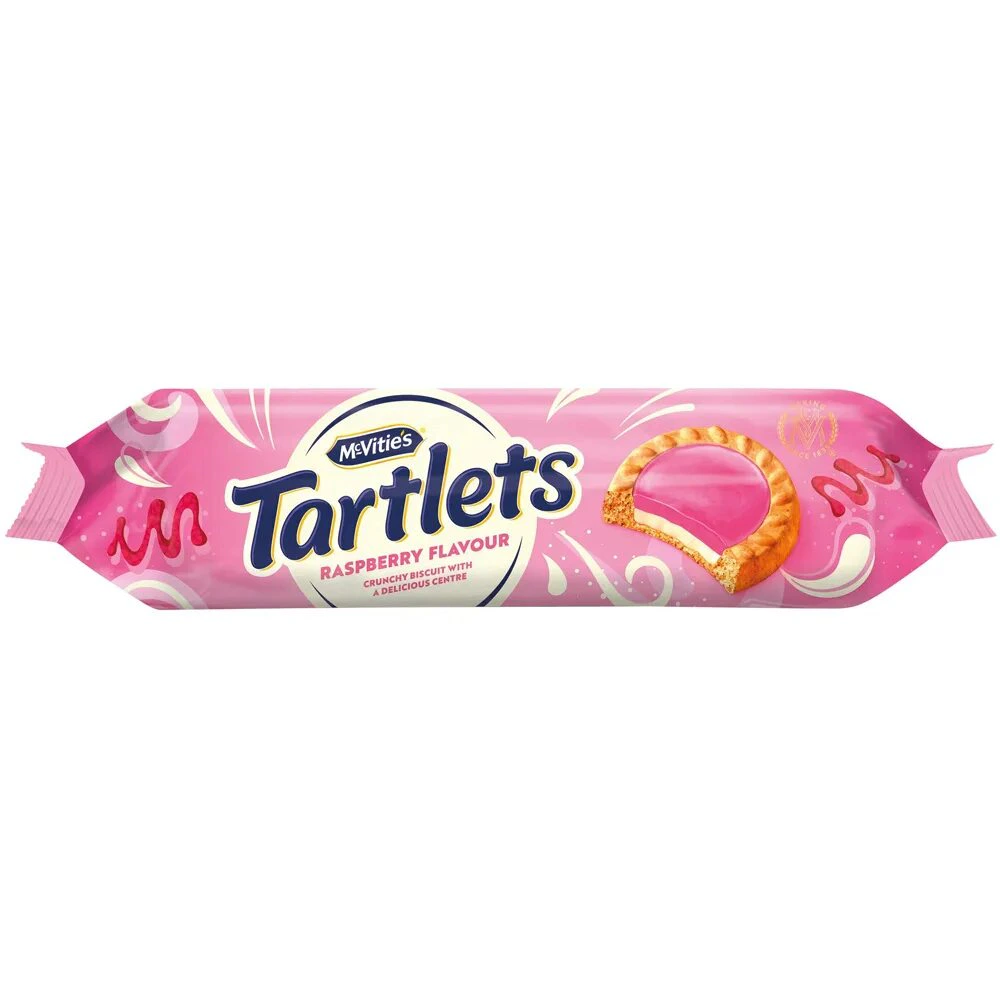 McVities Tartlet Raspb 100grx18, 00847-03