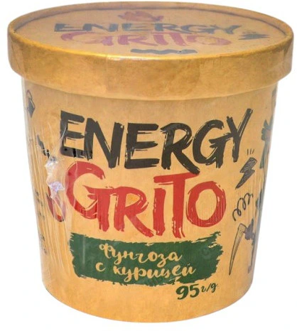"Grito Energi" фунчоза,банка с крышкой,курица 90гр/18