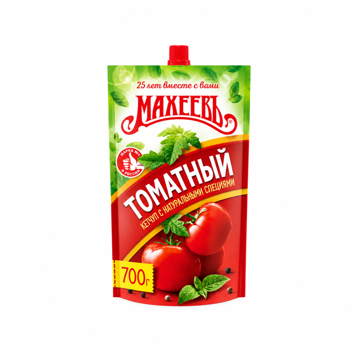 Кетчуп первой категории Махеевъ"Томатный" пакет ДОЙ-ПАК с дозатором 700 г (6 шт)