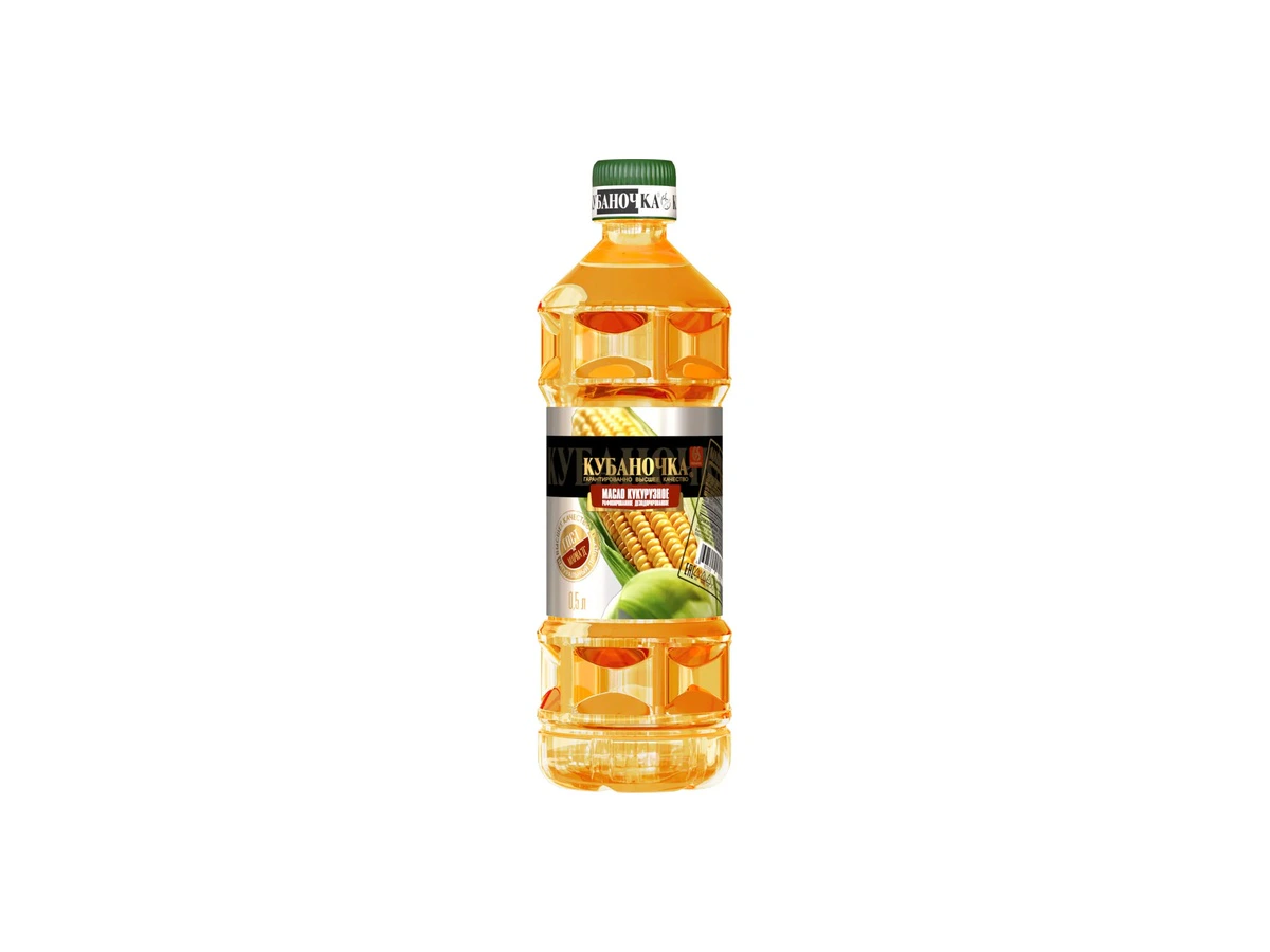 Масло кукурузное ТМ Кубаночка РД 0,5 л (15 шт)