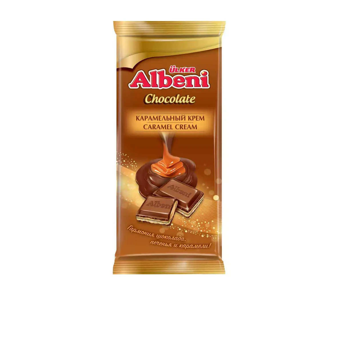 "Albeni"Chocolate печенье с карам.покр.мол.шок.85г*15шт*6ш.00498-85