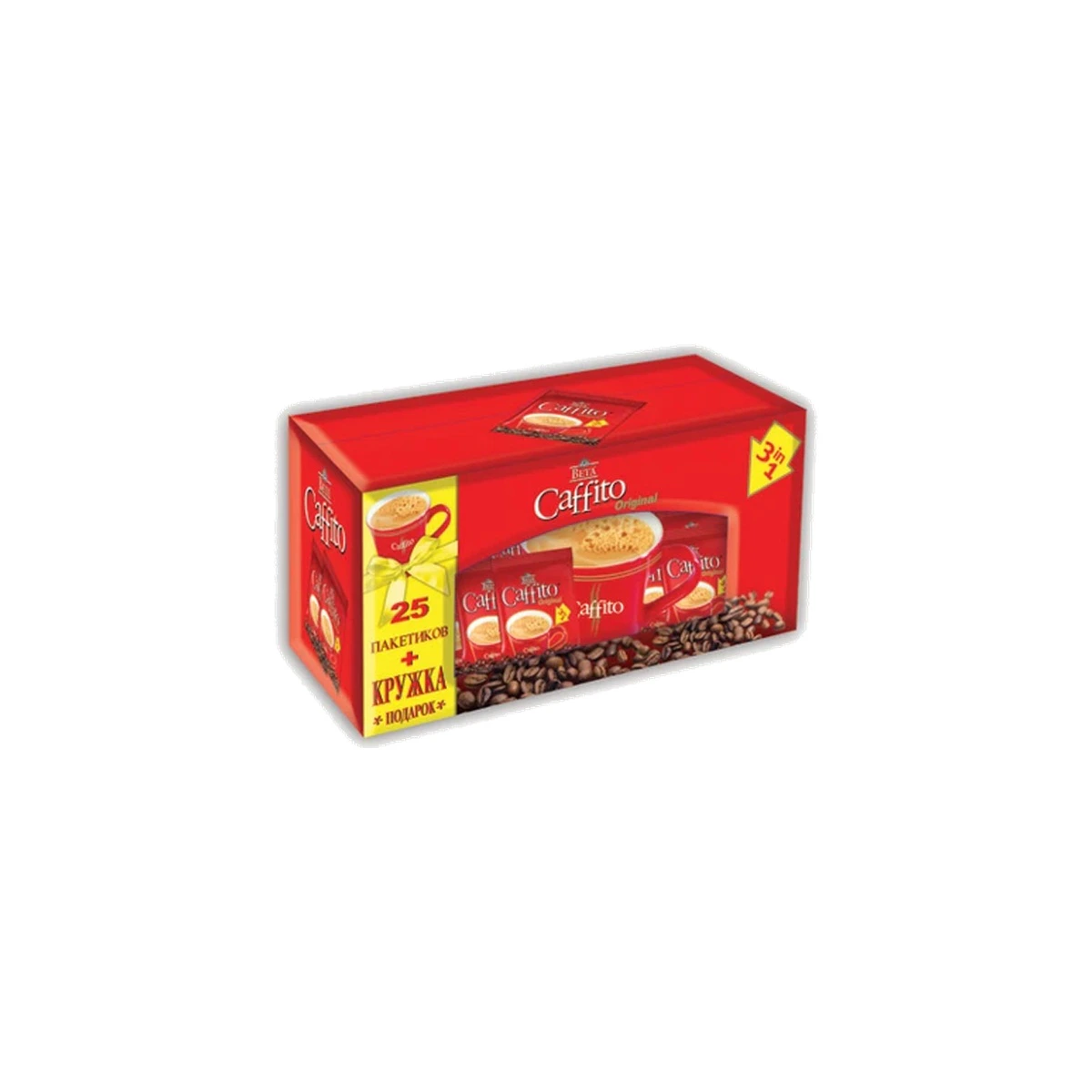 BETA COFFITO 3 İN 1 (25+KUPA)*20 GR (KARTON)(БЕТА КОФЕ "КАФФИТО