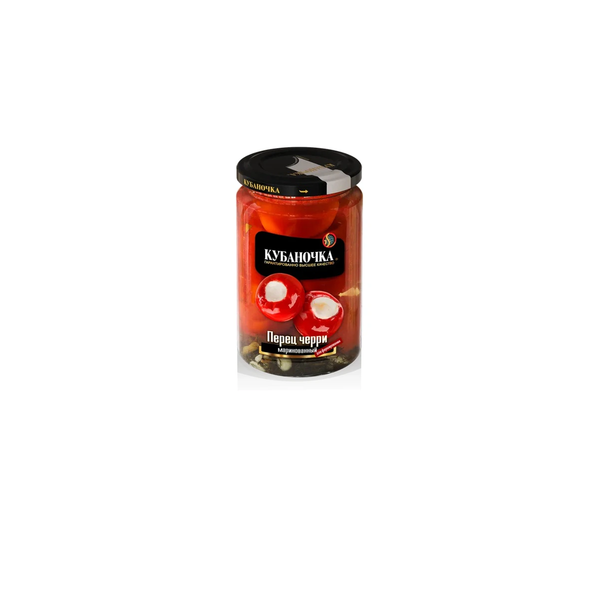 Перец Черри острый маринованный с маслом ТМ Кубаночка ст/б 360 гр (6шт)