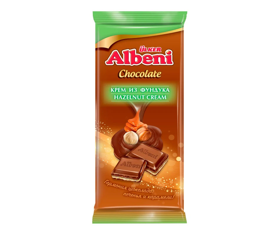"Albeni"печ. с крем.лес.ореха покрыт.мол.шок.85г*15шт*6ш.00498-87