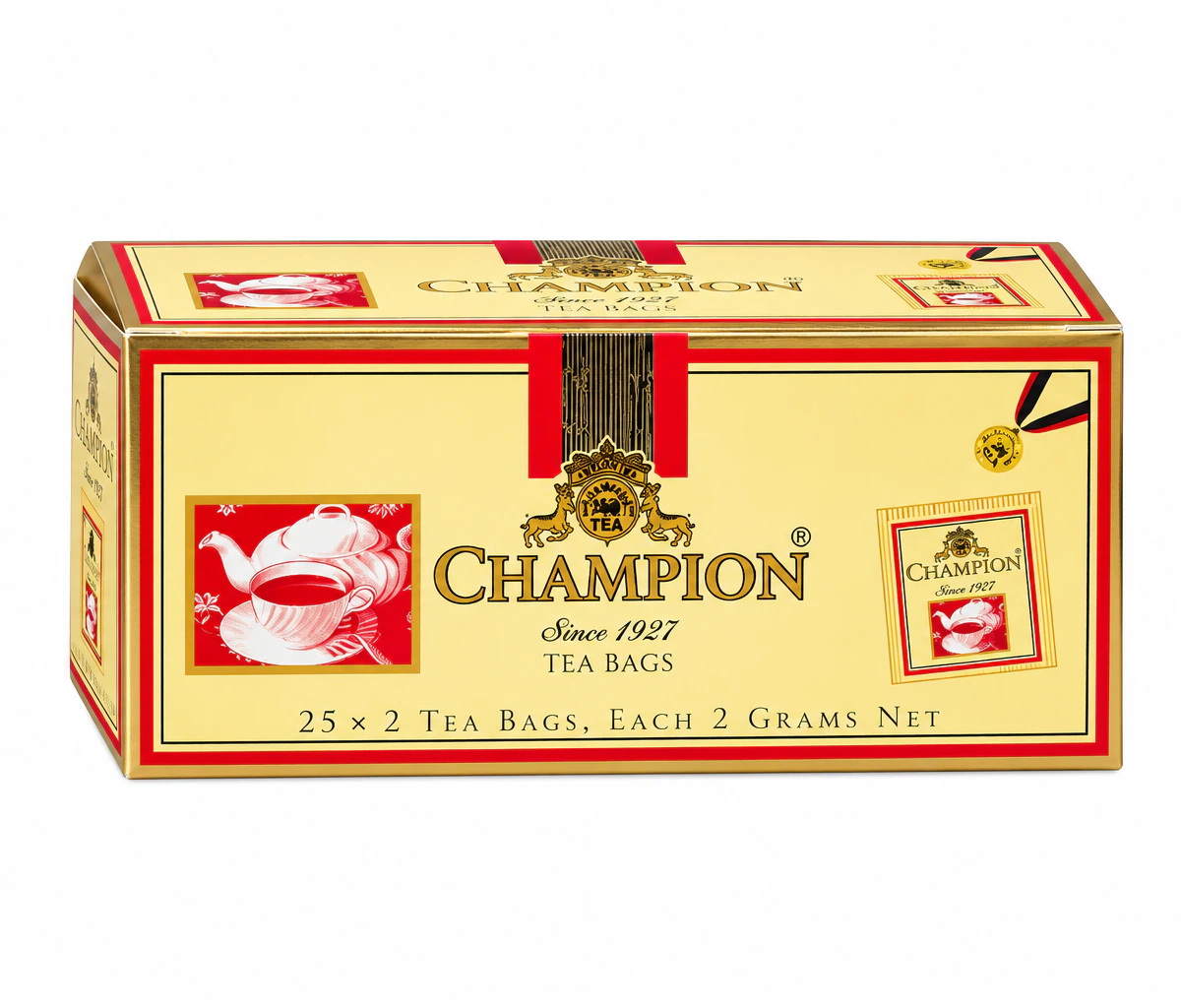 CHAMPION TEA BAGS 25*2 GR (ЧЕМПИОН ПАКЕТИРОВАННЫЙ 25*2 ГР)