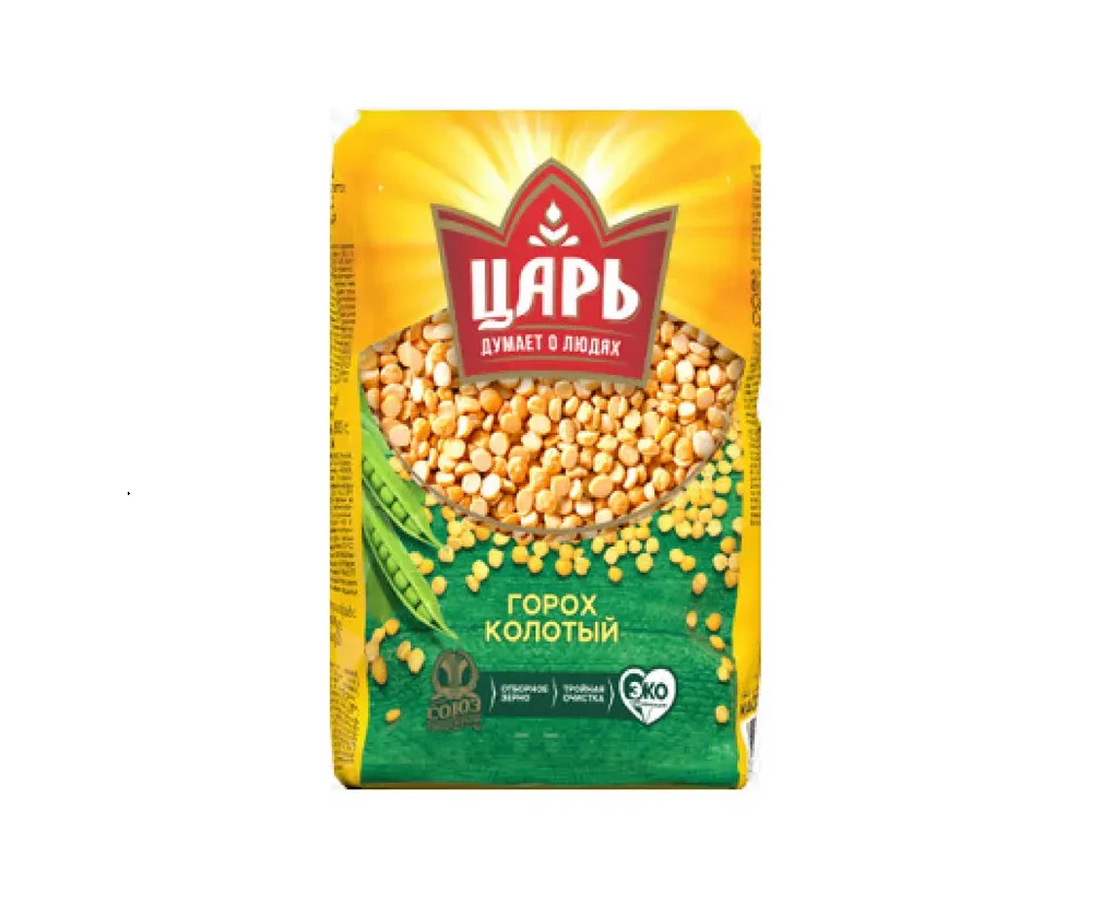 Крупа горох колотый 1с "Царь" обн-6пак-800г 4,8 кг