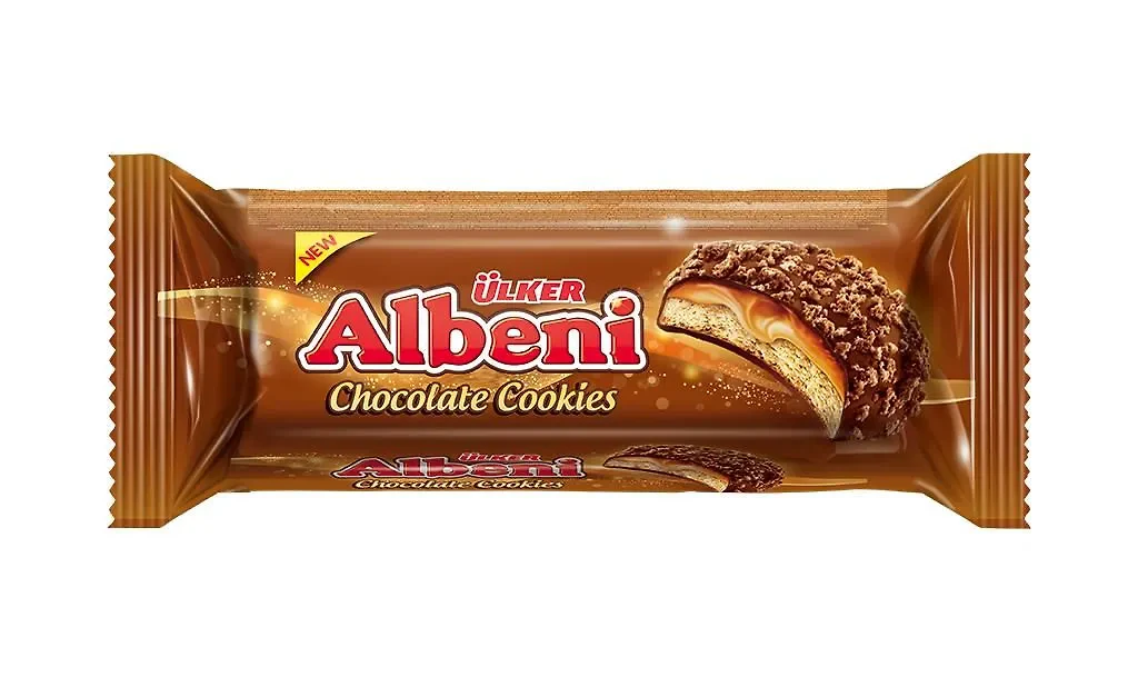 Печенье "Albeni" Bites с карам. в мол. шок. с кр. печенья 170гр. 1*12 50334-18
