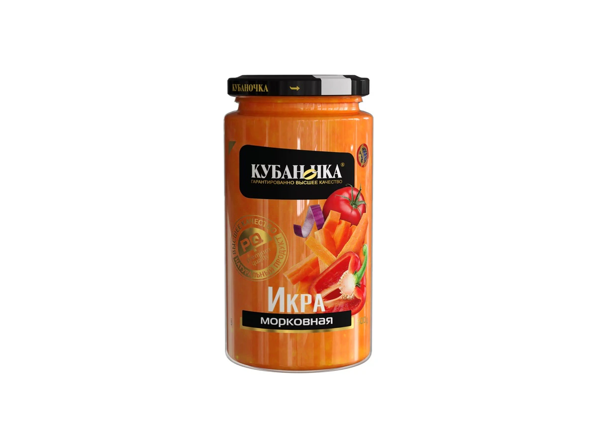 Икра морковная ТМ Кубаночка ст/б 500 гр (12 шт)