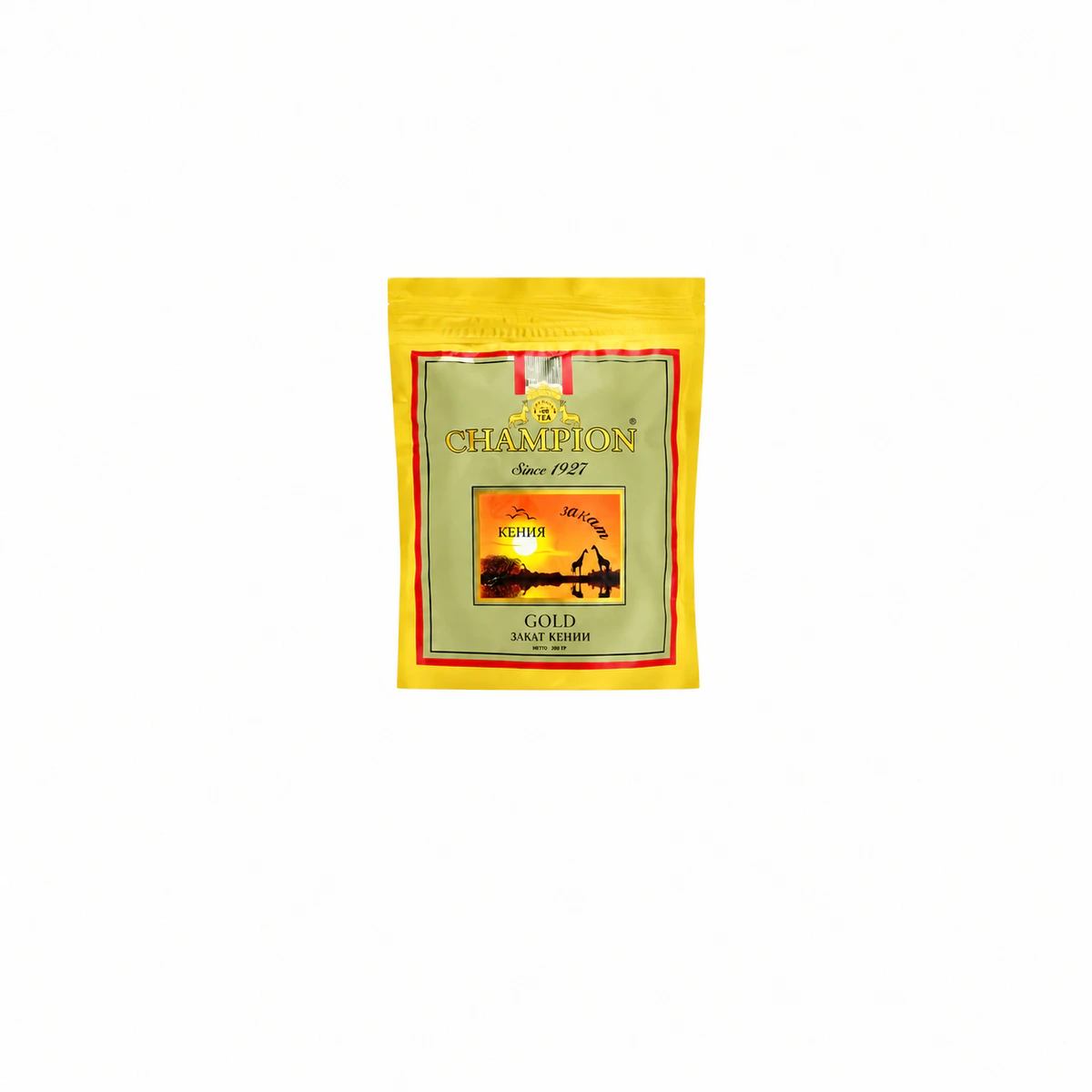 CHAMPION KENYA SUNSET GOLD 200 GR ZIPLI POSET (Чай ЧЕМПИОН ЗАКАТ КЕНИИ 200