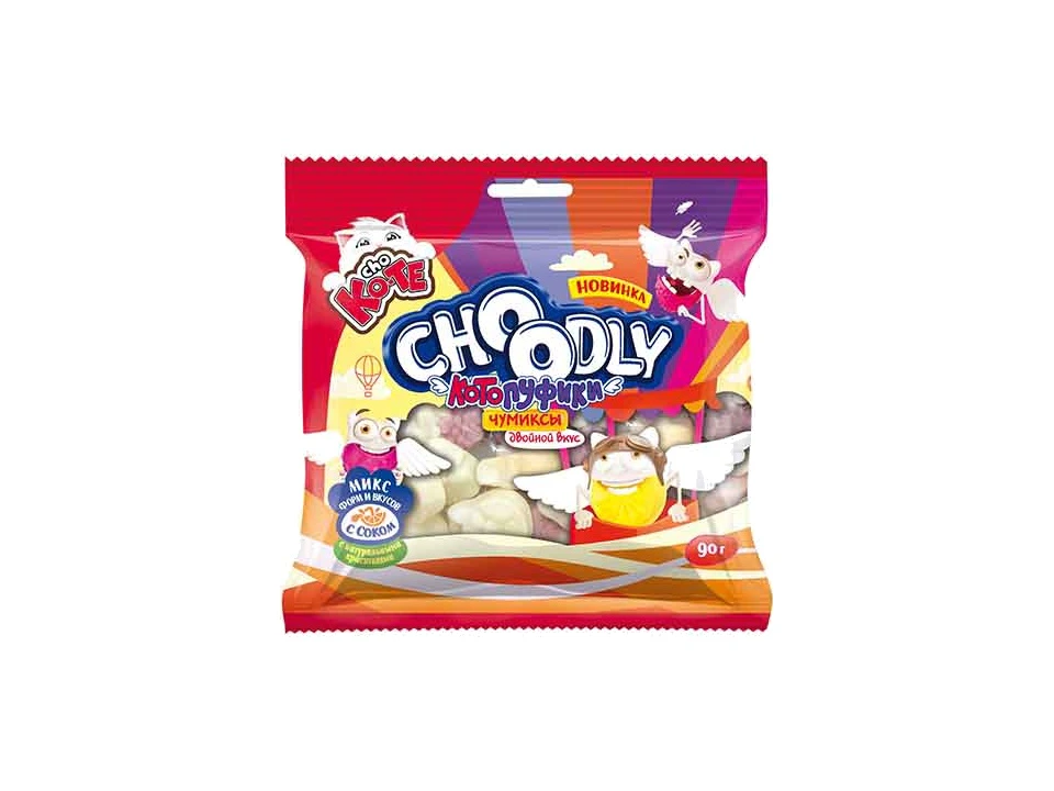 CHOODLY® CHO KO-TE® Котопуфики® Мармелад жевательный Пакет 90 г