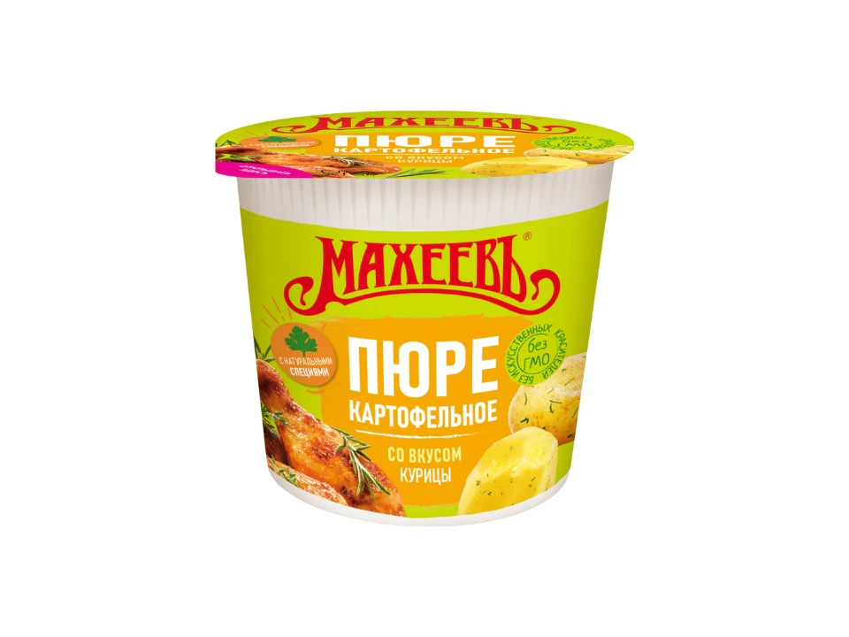 Пюре картофельное быстрого приготовления со вкусом курицы стакан 40 г*