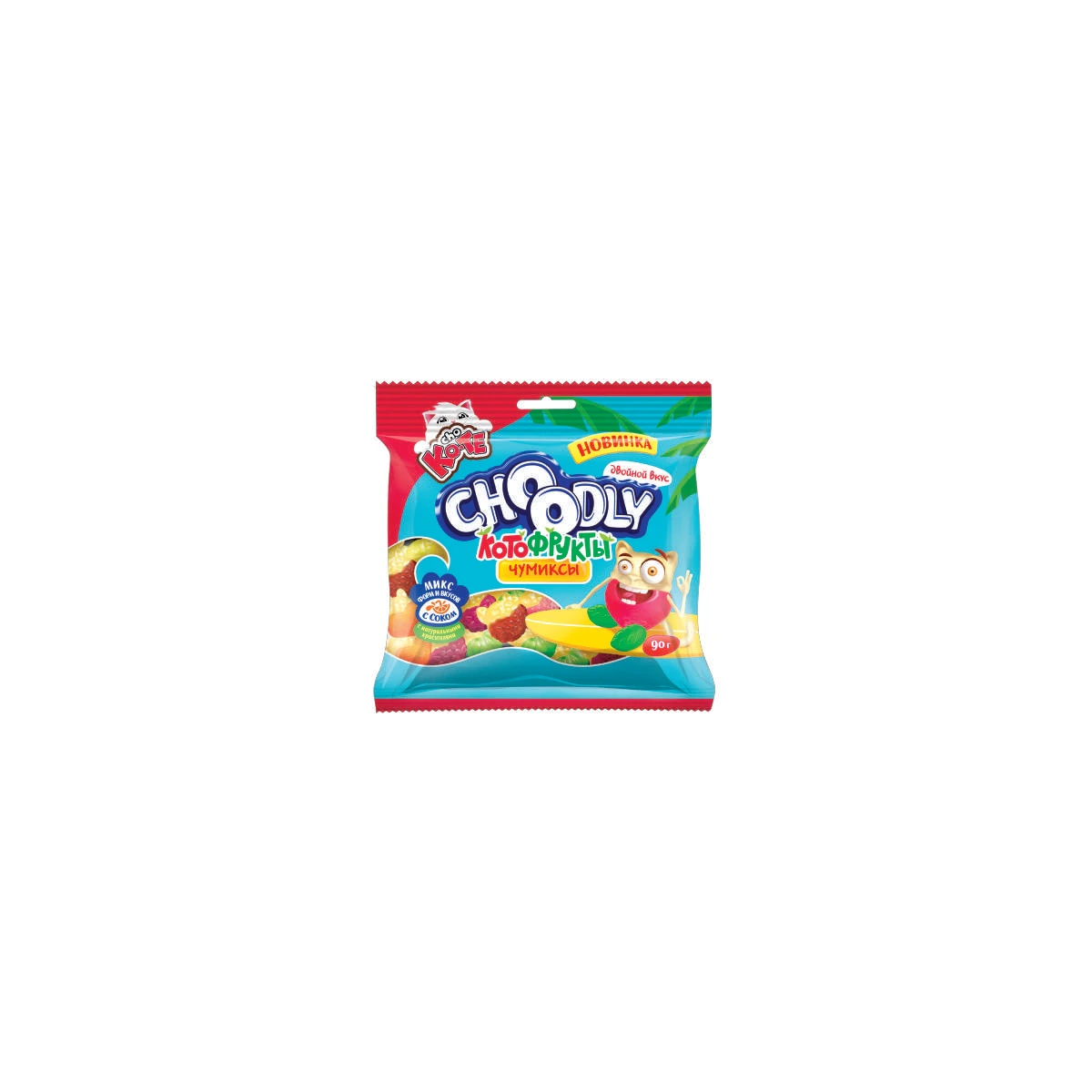 CHOODLY® CHO KO-TE® Котофрукты® Мармелад жевательный Пакет 90 г