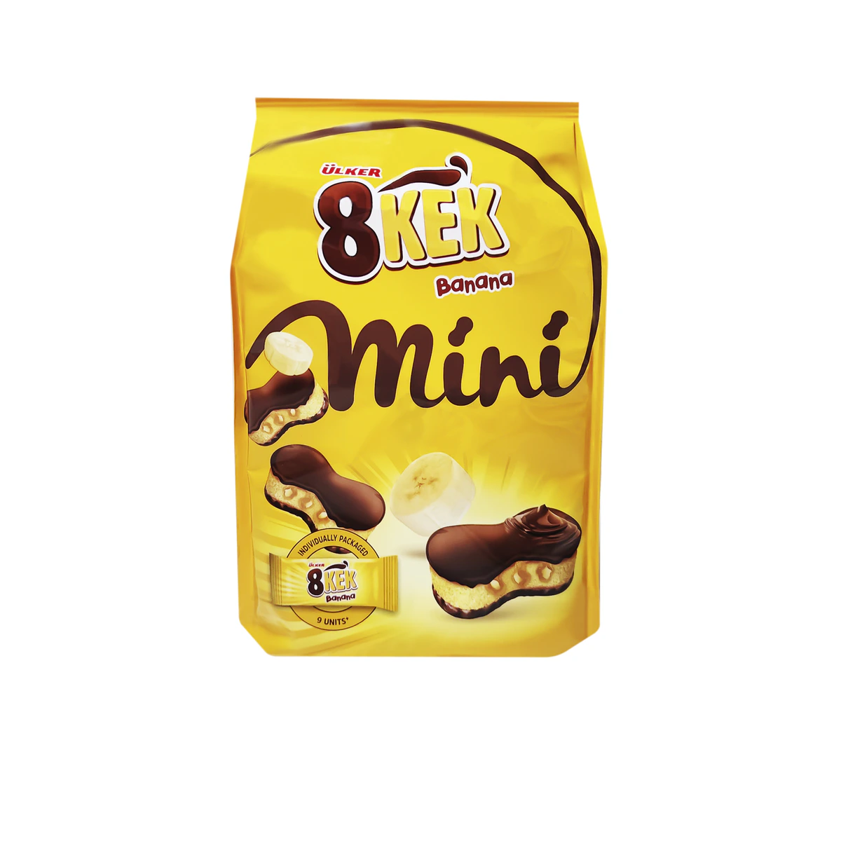 8 Kek Mini banana 162g*10 new, Glaze and Banana Souce, 00810-01,