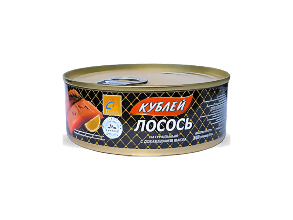 Лосось натуральный с добавлением масла с опен-крышкой 0,240 кг