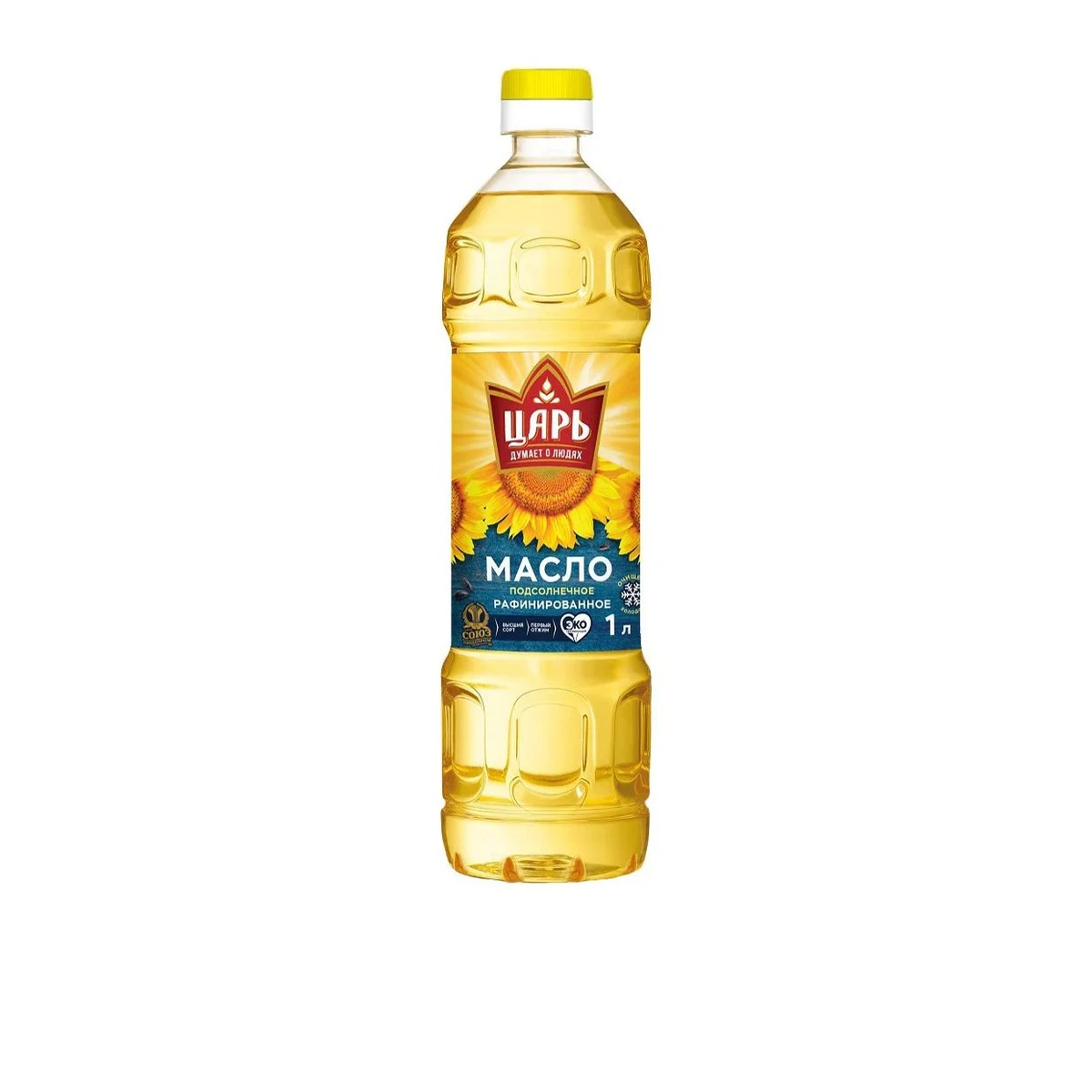 Масло подсолнечное рафинированное, дезодорированное, вымороженное "Царь" гфр- 15бут- (1л) 15л