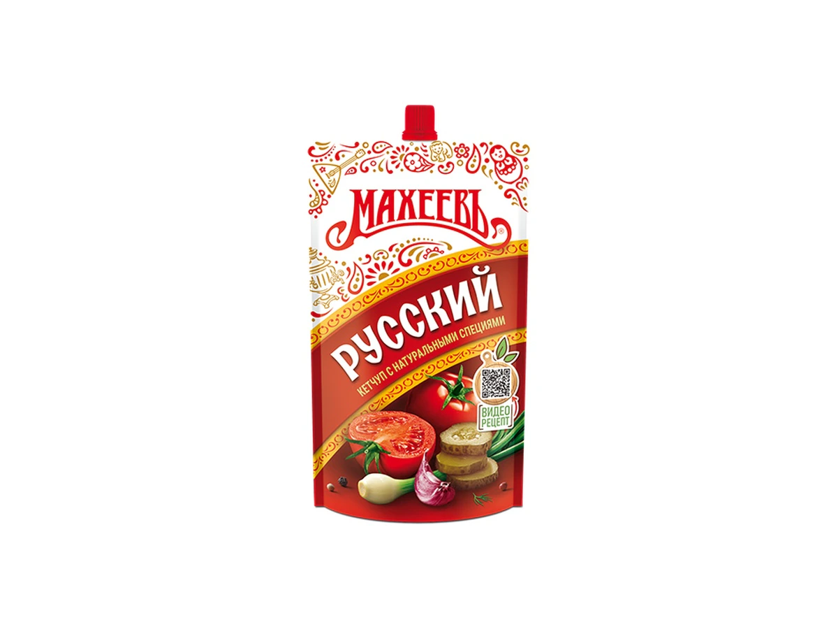 Кетчуп первой категории Махеевъ "Русский" пакет ДОЙ-ПАК с дозатором 300 г