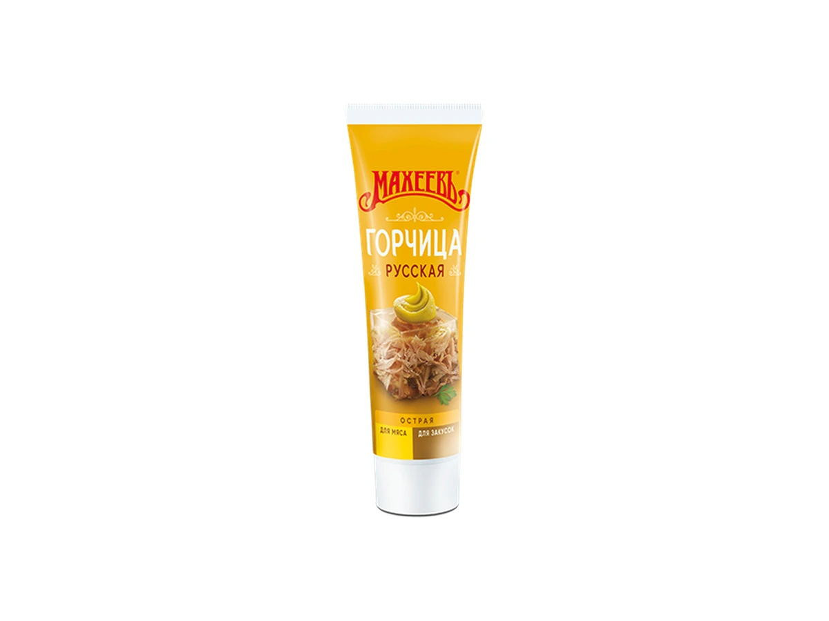 Горчица готовая "Русская" Махеевъ туба, 100 г