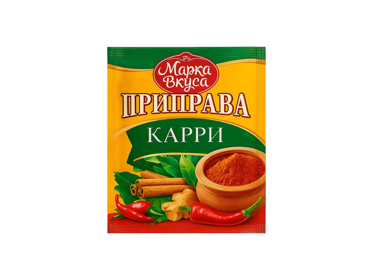 Карри приправа 15 гр по 100шт в ящ "Марка Вкуса"