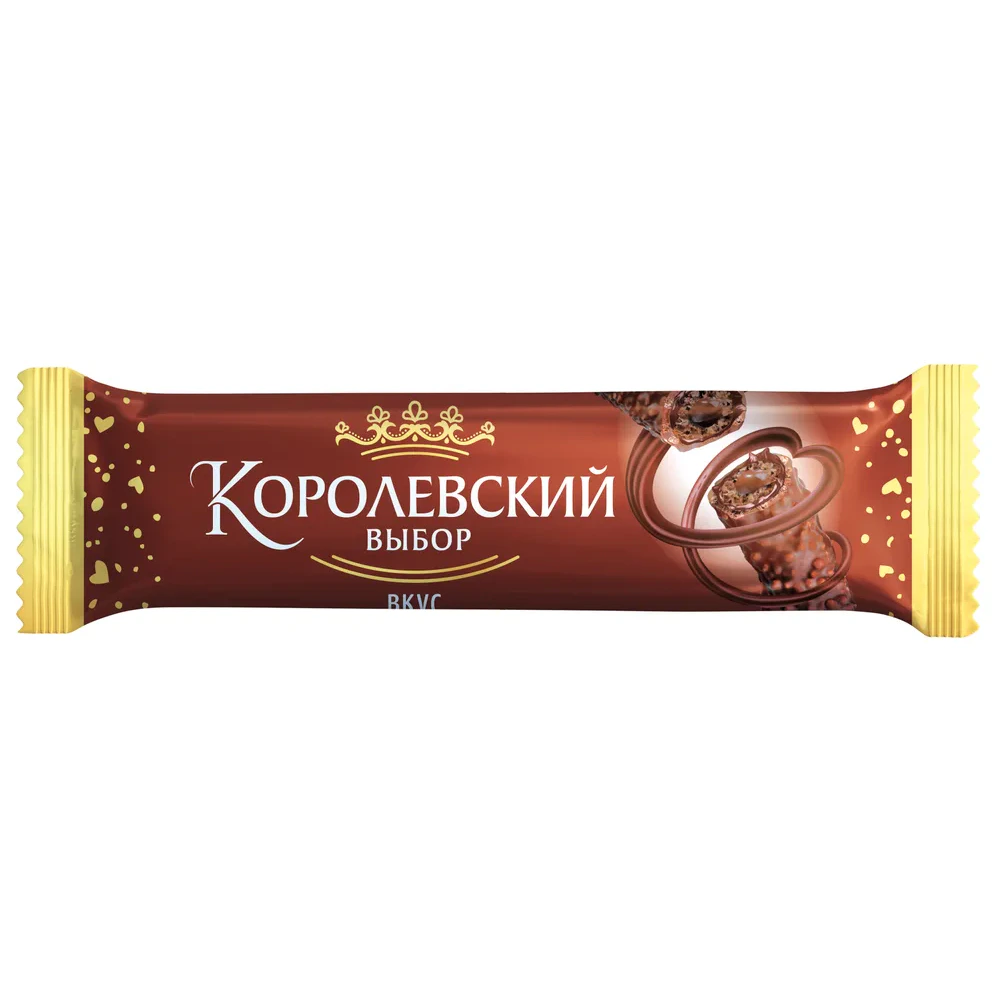 КОРОЛЕВСКИЙ ВЫБОР® Десерт глазированный со вкусом шоколадного брауни вал 2,5 кг