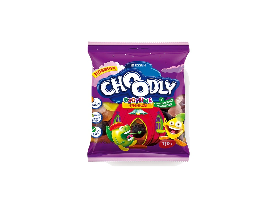 CHOODLY®ОЗОРНЫЕ ЧУМИКСЫ® Мармелад жевательный Пакет 170 г