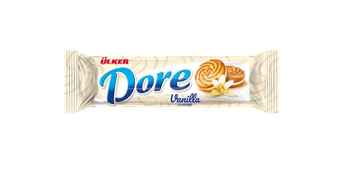 Dore Vanilla 73gx1x24,sandwich biscuits with cream,50456-00