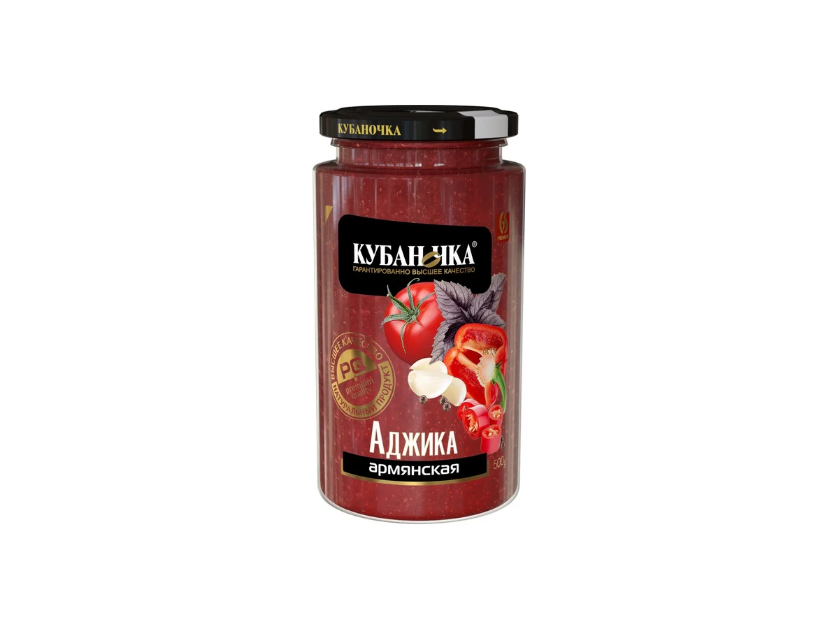 Аджика Армянская ТМ Кубаночка ст/б 500 гр (12 шт)
