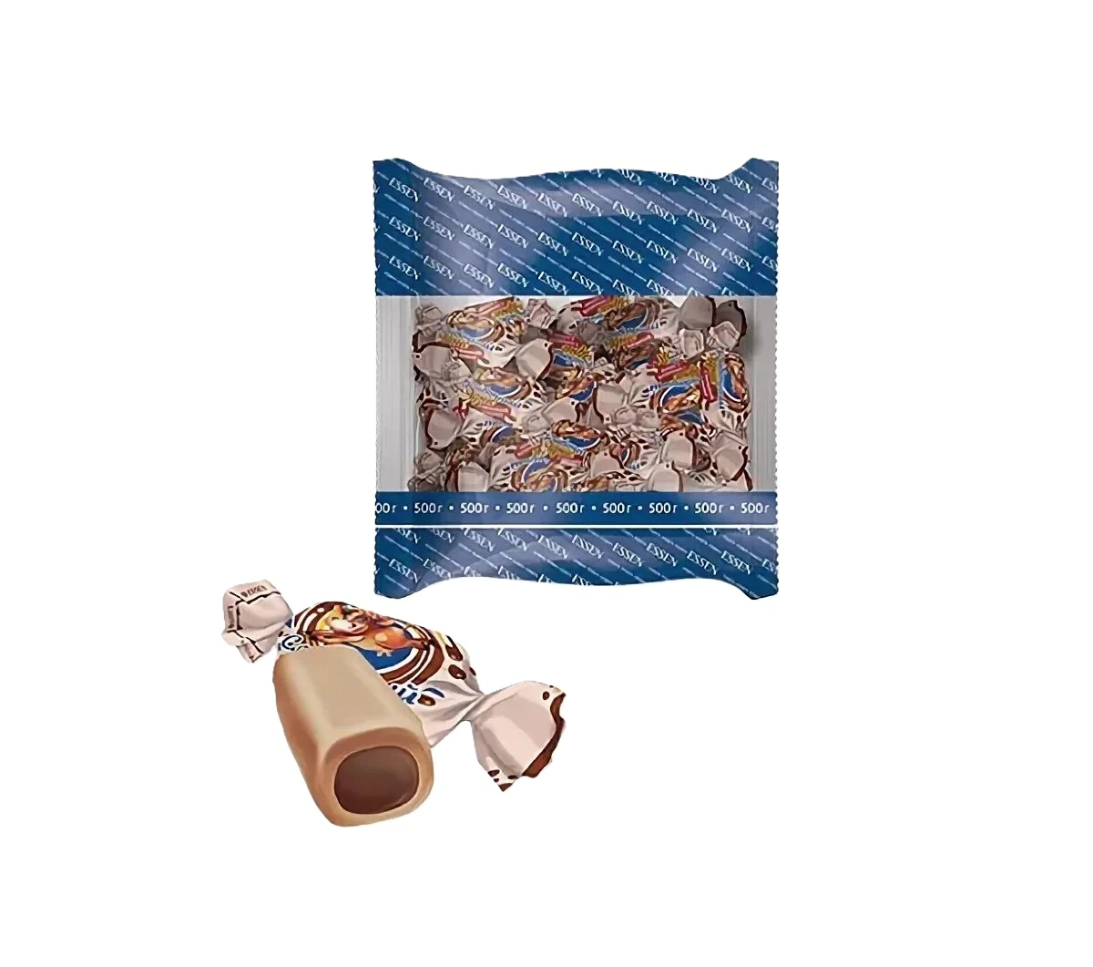 ESSEN®. ИРИС сливочный с начинкой с какао Пакет 500 г