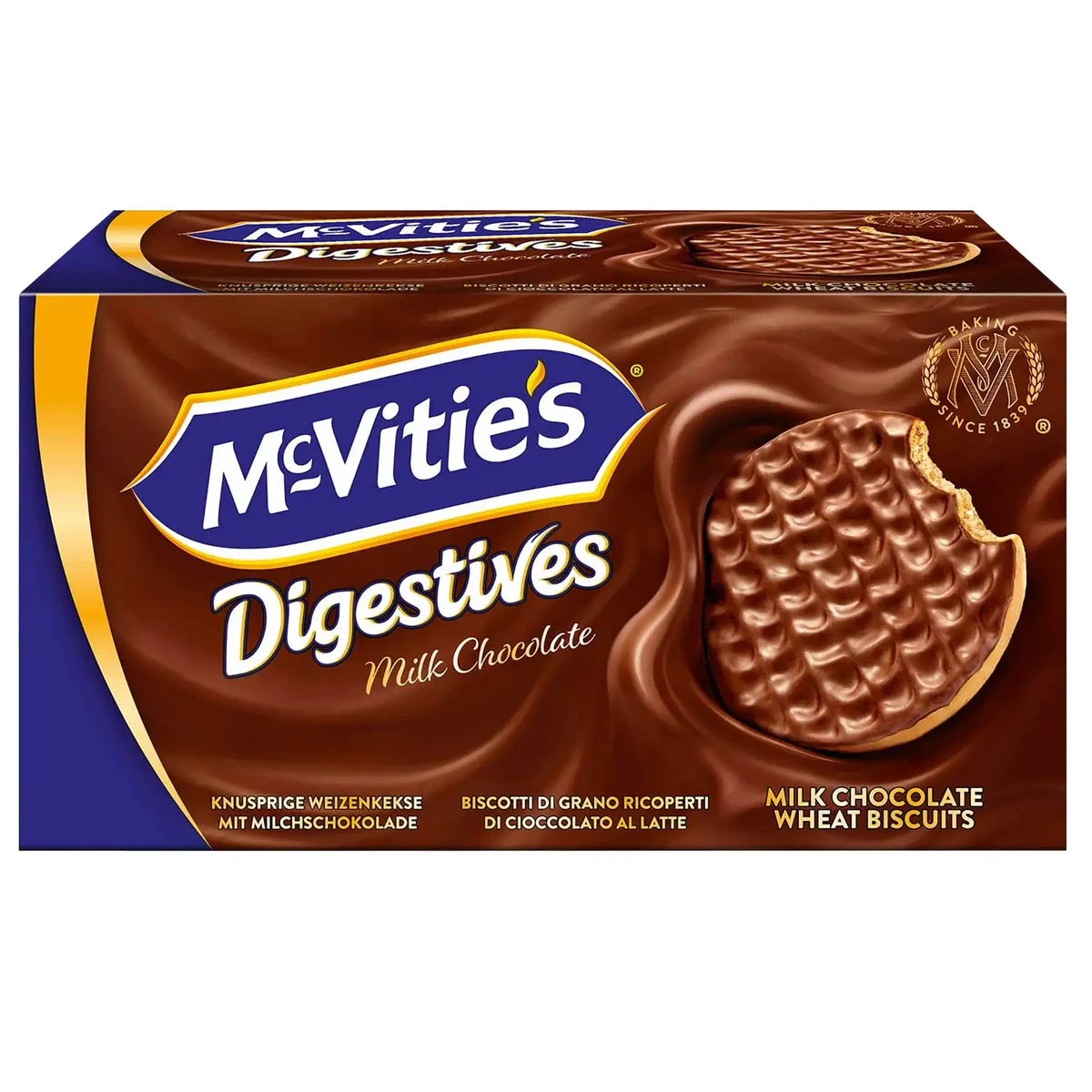 McVitie's Milk Choc 200grx1x18, Digestive Milk Chocolate, 50930-12,